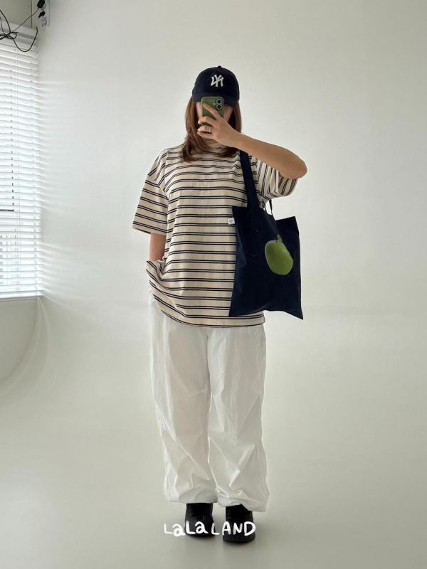 基礎條紋短袖上衣-親子款 韓國童裝,男童夏裝,中性童裝,童裝推薦,2026夏季童裝,男童穿搭,韓系童裝,中性穿搭,韓國代購