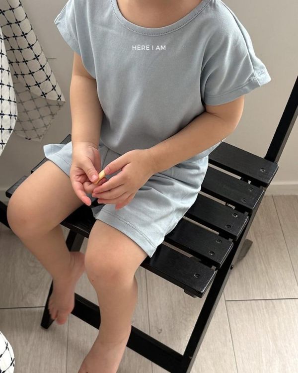 舒適涼感短袖家居服套裝 韓國童裝,男童夏裝,中性童裝,童裝推薦,2026夏季童裝,男童穿搭,韓系童裝,中性穿搭,韓國代購