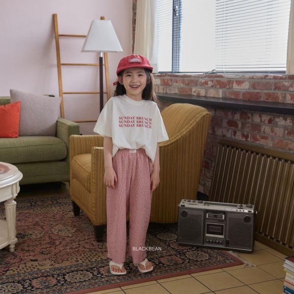 假日早午餐短袖上衣-親子款 韓國童裝,男童夏裝,中性童裝,童裝推薦,2026夏季童裝,男童穿搭,韓系童裝,中性穿搭,韓國代購