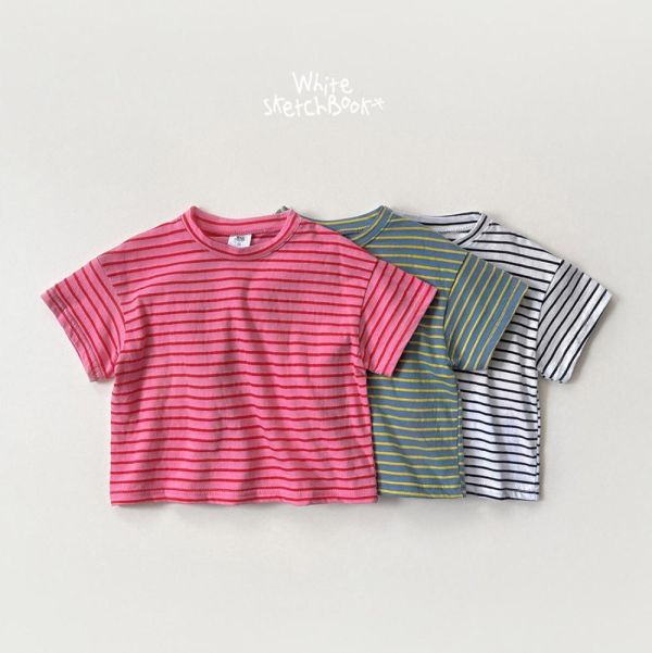 基礎條紋短袖上衣 韓國童裝,男童夏裝,中性童裝,童裝推薦,2026夏季童裝,男童穿搭,韓系童裝,中性穿搭,韓國代購