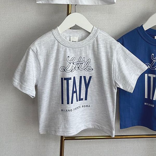 ITALY短袖上衣 韓國童裝,質感童裝,童裝推薦,韓系風格,男女童裝,韓風穿搭,韓國代購,韓國空運,童裝現貨