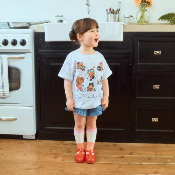 曬黑KT短袖上衣-親子款 韓國童裝,男童夏裝,中性童裝,童裝推薦,2026夏季童裝,男童穿搭,韓系童裝,中性穿搭,韓國代購