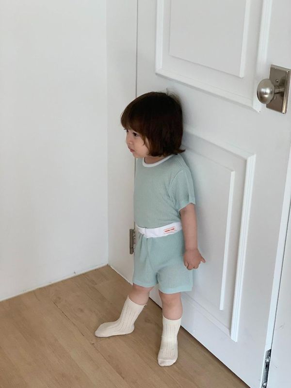 日常透氣網眼舒適套裝 韓國童裝,男童夏裝,中性童裝,童裝推薦,2026夏季童裝,男童穿搭,韓系童裝,中性穿搭,韓國代購