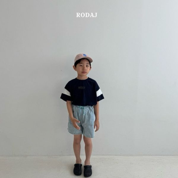 STAY網布拼接短袖上衣 韓國童裝,質感童裝,童裝推薦,韓系風格,男女童裝,韓風穿搭,韓國代購,韓國空運,親子穿搭