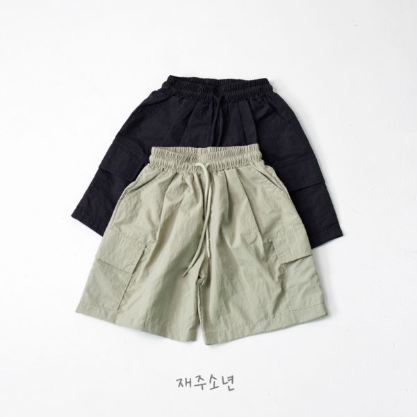 綁繩工裝大口袋休閒短褲 韓國童裝,質感童裝,童裝推薦,韓系風格,男女童裝,韓風穿搭,韓國代購,韓國空運