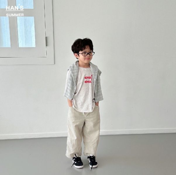 奶油色系休閒寬長褲 韓國童裝,質感童裝,童裝推薦,韓系風格,男女童裝,韓風穿搭,韓國代購,韓國空運