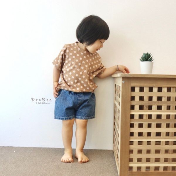 基本款牛仔短褲 韓國童裝,韓國代購,正韓童裝,男女童裝,質感童裝,童裝推薦,親子穿搭,韓系風格,韓系童裝,兒童短褲