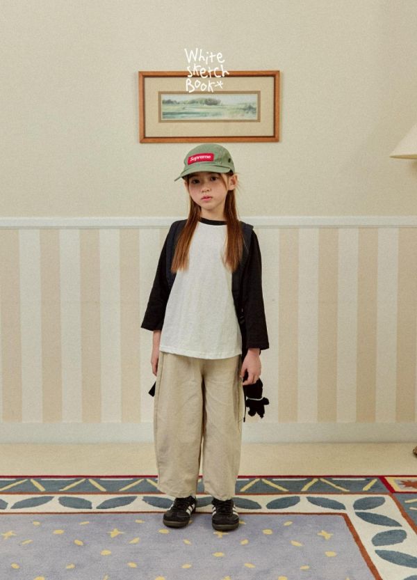 基礎素色9分繭型長褲 韓國童裝,男童夏裝,中性童裝,童裝推薦,2026夏季童裝,男童穿搭,韓系童裝,中性穿搭,韓國代購