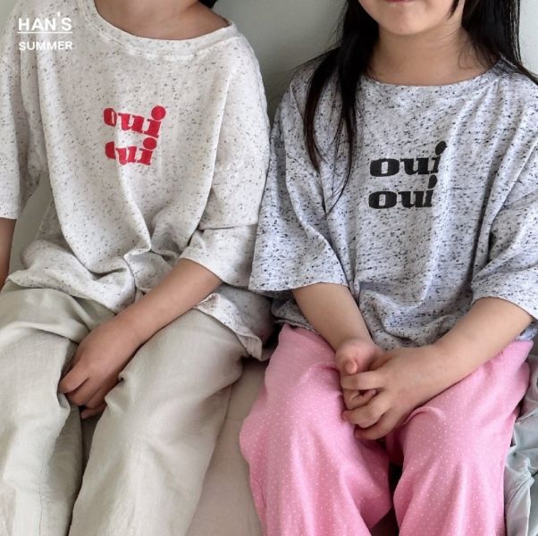 OUIOUI短袖上衣 韓國童裝,質感童裝,童裝推薦,韓系風格,男女童裝,韓風穿搭,韓國代購,韓國空運