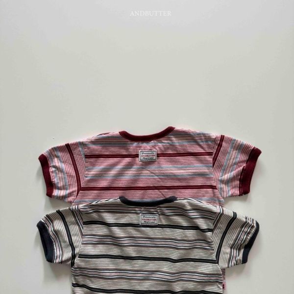 千層條紋短袖上衣 韓國童裝,男童夏裝,中性童裝,童裝推薦,2026夏季童裝,男童穿搭,韓系童裝,中性穿搭,韓國代購