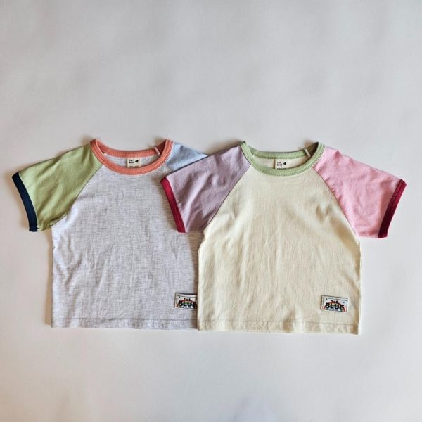 裝色拼接短袖上衣 韓國童裝,男童夏裝,中性童裝,童裝推薦,2026夏季童裝,男童穿搭,韓系童裝,中性穿搭,韓國代購