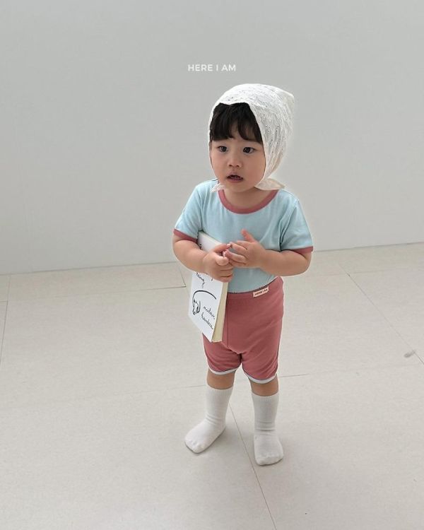 可愛配色莫代爾棉家居服套裝 韓國童裝,男童夏裝,中性童裝,童裝推薦,2026夏季童裝,男童穿搭,韓系童裝,中性穿搭,韓國代購