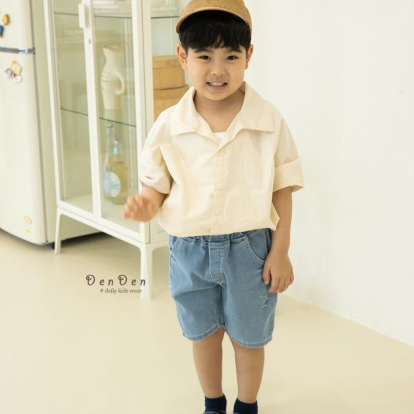 復古刷破牛仔短褲 韓國童裝,韓國代購,正韓童裝,男女童裝,質感童裝,童裝推薦,親子穿搭,韓系風格,韓系童裝,兒童短褲
