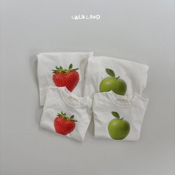 水果照片短袖上衣-親子款 韓國童裝,男童夏裝,中性童裝,童裝推薦,2026夏季童裝,男童穿搭,韓系童裝,中性穿搭,韓國代購