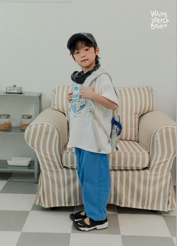 愛心海浪短袖上衣 韓國童裝,男童夏裝,中性童裝,童裝推薦,2026夏季童裝,男童穿搭,韓系童裝,中性穿搭,韓國代購