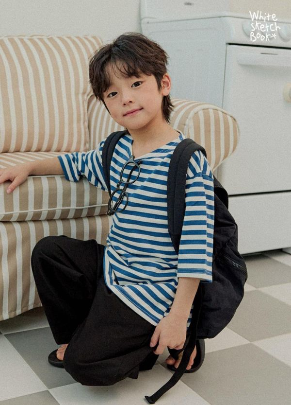 基礎素色9分繭型長褲 韓國童裝,男童夏裝,中性童裝,童裝推薦,2026夏季童裝,男童穿搭,韓系童裝,中性穿搭,韓國代購