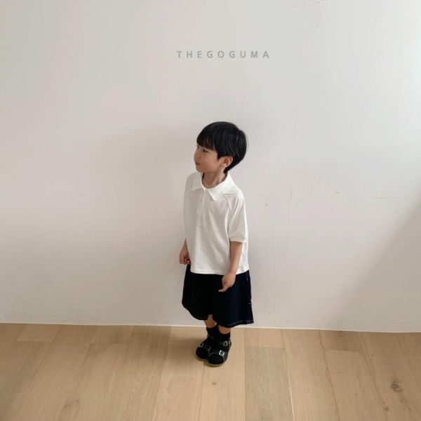 基礎剪裁牛仔百慕達短褲 韓國童裝,男童夏裝,中性童裝,童裝推薦,2026夏季童裝,男童穿搭,韓系童裝,中性穿搭,韓國代購