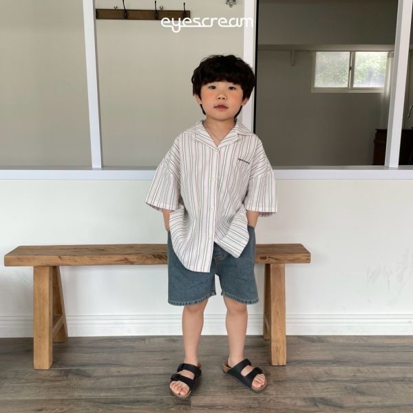 小紳士休閒翻領襯衫上衣 韓國童裝,質感童裝,童裝推薦,韓系風格,男女童裝,韓風穿搭,韓國代購,韓國空運,親子穿搭