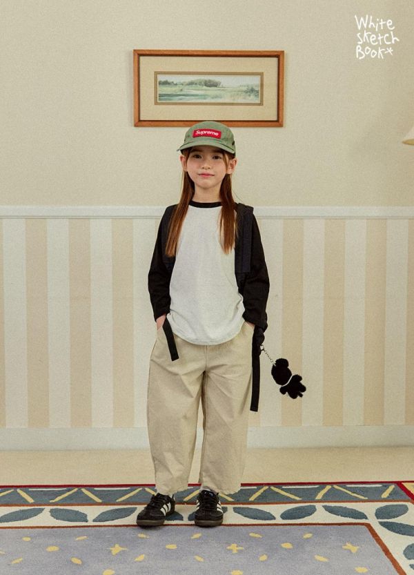 基礎素色9分繭型長褲 韓國童裝,男童夏裝,中性童裝,童裝推薦,2026夏季童裝,男童穿搭,韓系童裝,中性穿搭,韓國代購