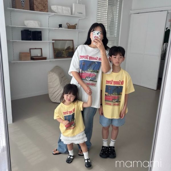 LALALAND短袖上衣 韓國童裝,質感童裝,童裝推薦,韓系風格,男女童裝,韓風穿搭,韓國代購,韓國空運,親子裝