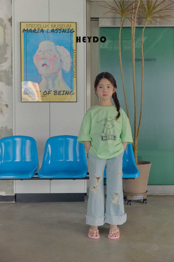 跩跩貓短袖上衣 韓國童裝,質感童裝,童裝推薦,韓系風格,男女童裝,韓風穿搭,韓國代購,韓國空運