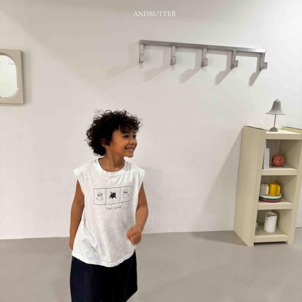 貓貓三格寬肩背心 韓國童裝,男童夏裝,中性童裝,童裝推薦,2026夏季童裝,男童穿搭,韓系童裝,中性穿搭,韓國代購