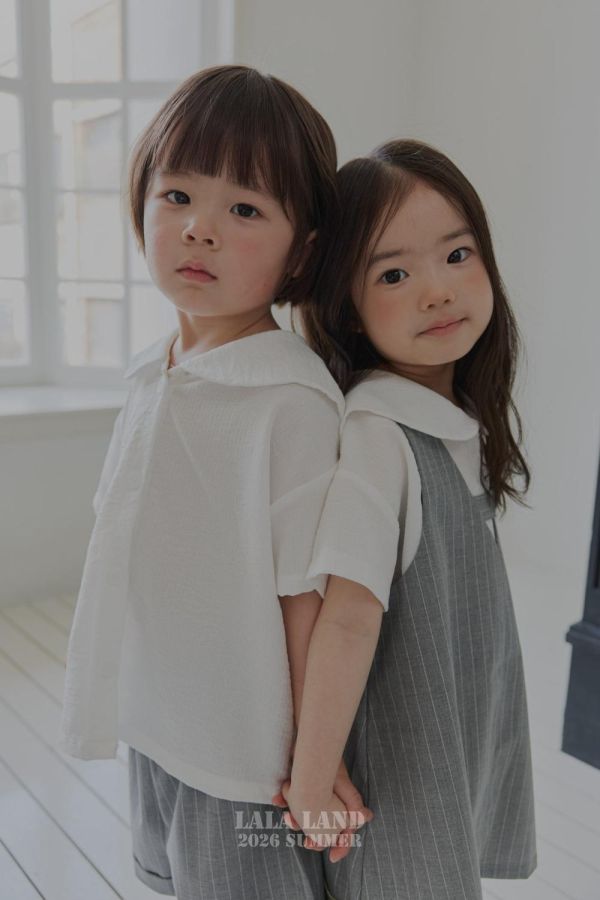 日系海軍領排扣襯衫 韓國童裝,男童夏裝,中性童裝,童裝推薦,2026夏季童裝,男童穿搭,韓系童裝,中性穿搭,韓國代購