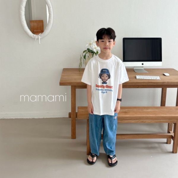 可愛大頭小朋友短袖上衣 韓國童裝,質感童裝,童裝推薦,韓系風格,男女童裝,韓風穿搭,韓國代購,韓國空運,親子裝