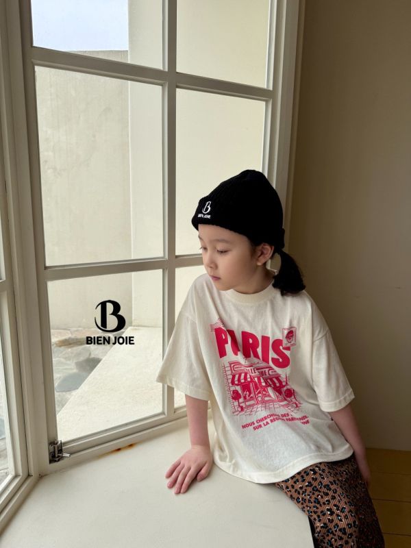 PARIS街景短袖上衣 韓國童裝,質感童裝,童裝推薦,韓系風格,男女童裝,韓風穿搭,韓國代購,韓國空運,親子穿搭