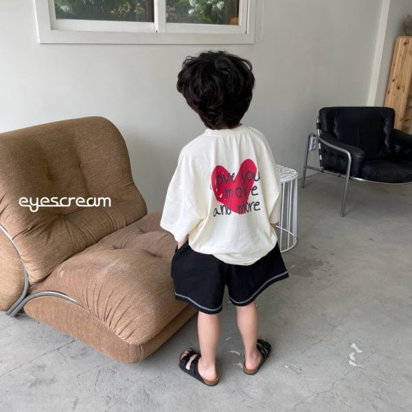 滿滿的愛短袖上衣 韓國童裝,質感童裝,童裝推薦,韓系風格,男女童裝,韓風穿搭,韓國代購,韓國空運,親子穿搭