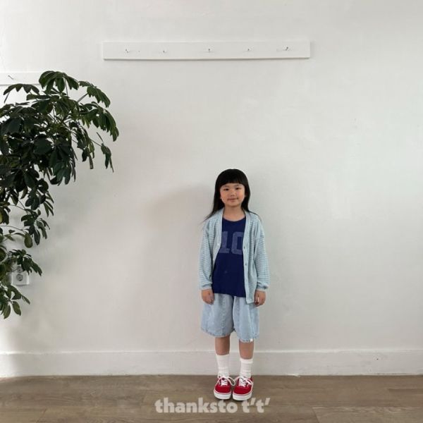 裝飾中線牛仔寬短褲 韓國童裝,質感童裝,童裝推薦,韓系風格,男女童裝,韓風穿搭,韓國代購,韓國空運,親子穿搭