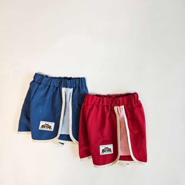 小學生圓弧滾邊休閒短褲 韓國童裝,男童夏裝,中性童裝,童裝推薦,2026夏季童裝,男童穿搭,韓系童裝,中性穿搭,韓國代購