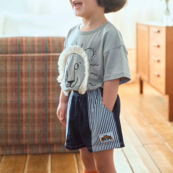 立體獅子短袖上衣 韓國童裝,男童夏裝,中性童裝,童裝推薦,2026夏季童裝,男童穿搭,韓系童裝,中性穿搭,韓國代購