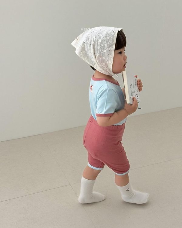 可愛配色莫代爾棉家居服套裝 韓國童裝,男童夏裝,中性童裝,童裝推薦,2026夏季童裝,男童穿搭,韓系童裝,中性穿搭,韓國代購