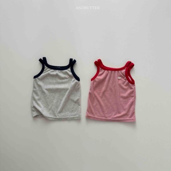 跳色滾邊肩帶背心 韓國童裝,男童夏裝,中性童裝,童裝推薦,2026夏季童裝,男童穿搭,韓系童裝,中性穿搭,韓國代購