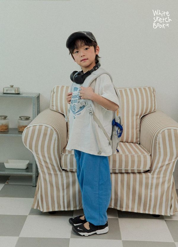 日常必備防蚊縮口運動長褲 韓國童裝,男童夏裝,中性童裝,童裝推薦,2026夏季童裝,男童穿搭,韓系童裝,中性穿搭,韓國代購