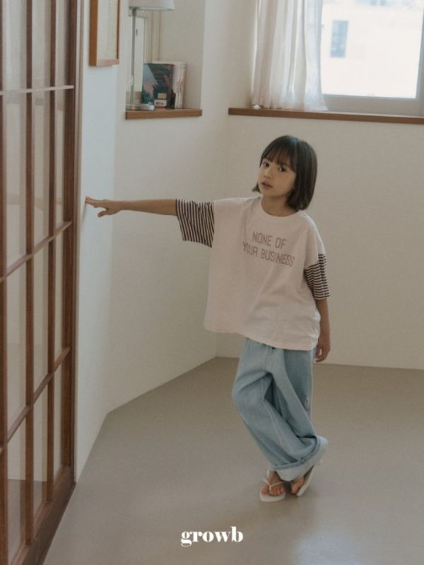 復古刷破牛仔寬褲 韓國童裝,質感童裝,童裝推薦,韓系風格,男女童裝,韓風穿搭,韓國代購,韓國空運