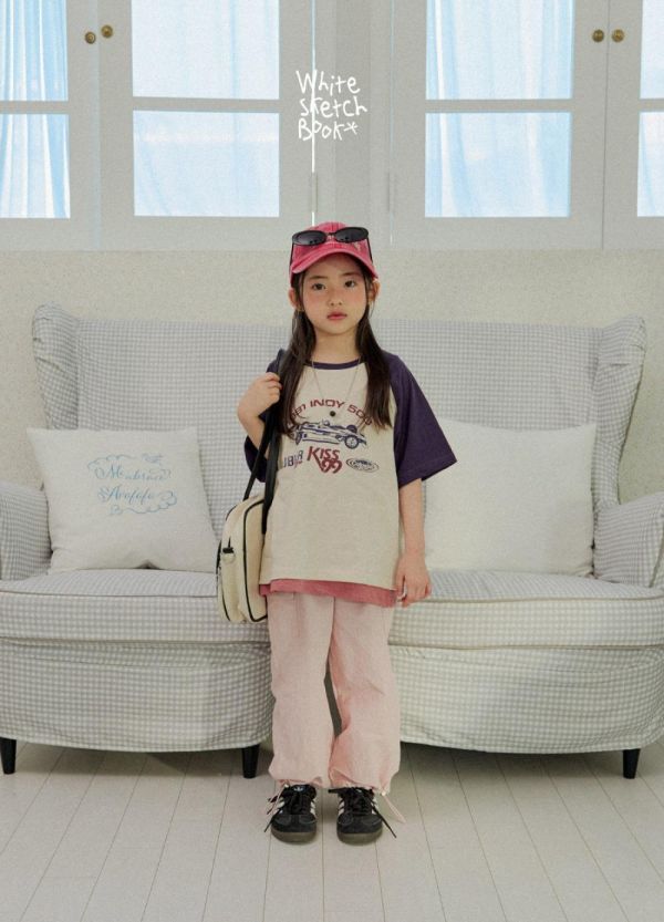 賽車手拼接插肩短袖上衣 韓國童裝,男童夏裝,中性童裝,童裝推薦,2026夏季童裝,男童穿搭,韓系童裝,中性穿搭,韓國代購