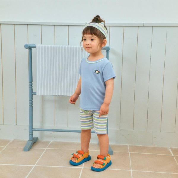 繽紛糖果螺紋短袖上衣 韓國童裝,男童夏裝,中性童裝,童裝推薦,2026夏季童裝,男童穿搭,韓系童裝,中性穿搭,韓國代購