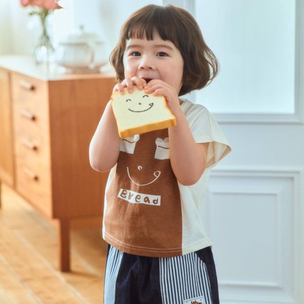 好吃吐司短袖上衣 韓國童裝,男童夏裝,中性童裝,童裝推薦,2026夏季童裝,男童穿搭,韓系童裝,中性穿搭,韓國代購