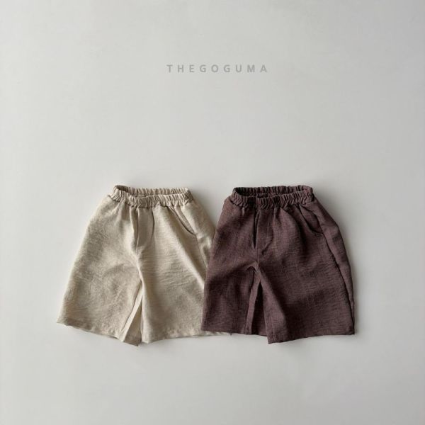 涼感棉麻7分短褲 韓國童裝,男童夏裝,中性童裝,童裝推薦,2026夏季童裝,男童穿搭,韓系童裝,中性穿搭,韓國代購