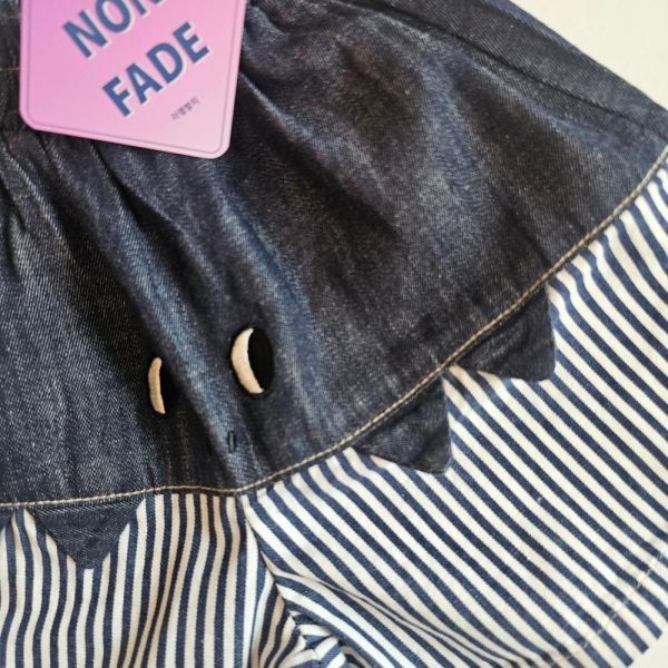 隱藏恐龍拼接條紋牛仔短褲 韓國童裝,男童夏裝,中性童裝,童裝推薦,2026夏季童裝,男童穿搭,韓系童裝,中性穿搭,韓國代購