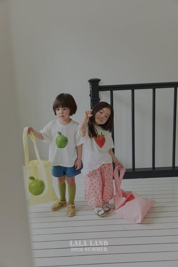 水果照片短袖上衣-親子款 韓國童裝,男童夏裝,中性童裝,童裝推薦,2026夏季童裝,男童穿搭,韓系童裝,中性穿搭,韓國代購