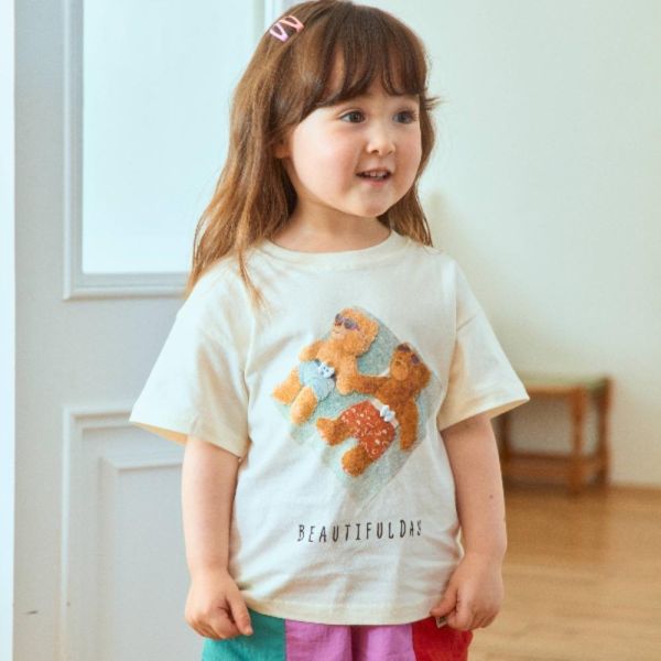 CHILL熊熊短袖上衣 韓國童裝,男童夏裝,中性童裝,童裝推薦,2026夏季童裝,男童穿搭,韓系童裝,中性穿搭,韓國代購