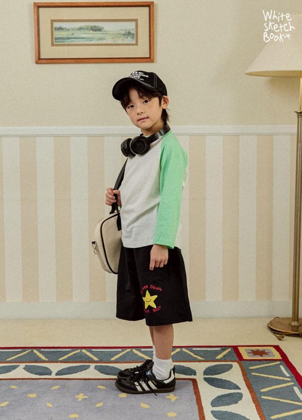 小星星涼感休閒短褲 韓國童裝,男童夏裝,中性童裝,童裝推薦,2026夏季童裝,男童穿搭,韓系童裝,中性穿搭,韓國代購