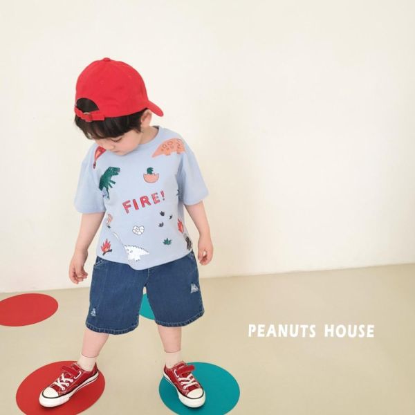 破壞感牛仔五分短褲 韓國童裝,男童夏裝,中性童裝,童裝推薦,2026夏季童裝,男童穿搭,韓系童裝,中性穿搭,韓國代購