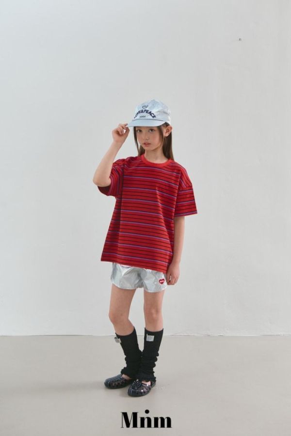 基礎條紋短袖上衣 韓國童裝,男童夏裝,中性童裝,童裝推薦,2026夏季童裝,男童穿搭,韓系童裝,中性穿搭,韓國代購