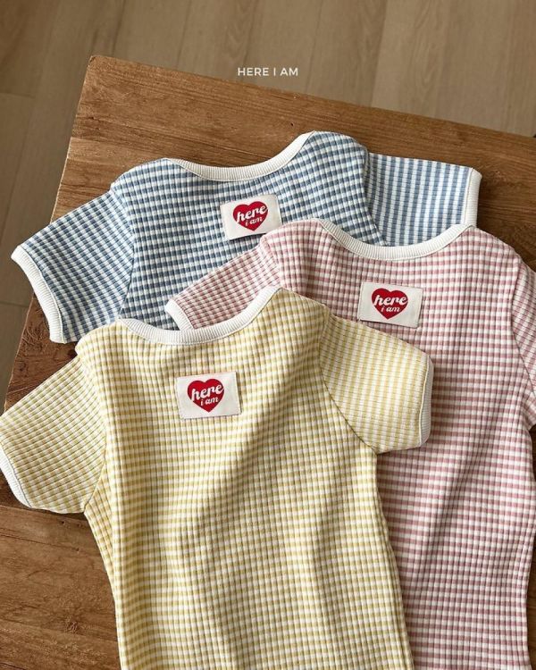 條紋鬆餅格居家服套裝 韓國童裝,男童夏裝,中性童裝,童裝推薦,2026夏季童裝,男童穿搭,韓系童裝,中性穿搭,韓國代購