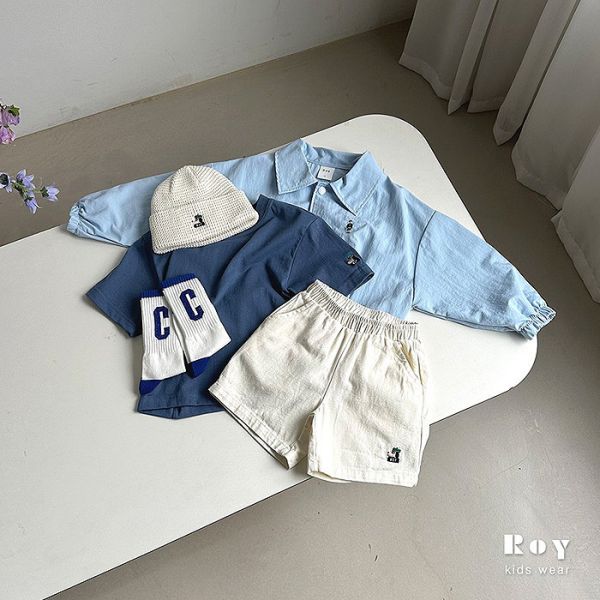 汪汪刺繡休閒短褲 韓國童裝,質感童裝,童裝推薦,韓系風格,男女童裝,韓風穿搭,韓國代購,韓國空運,童裝現貨