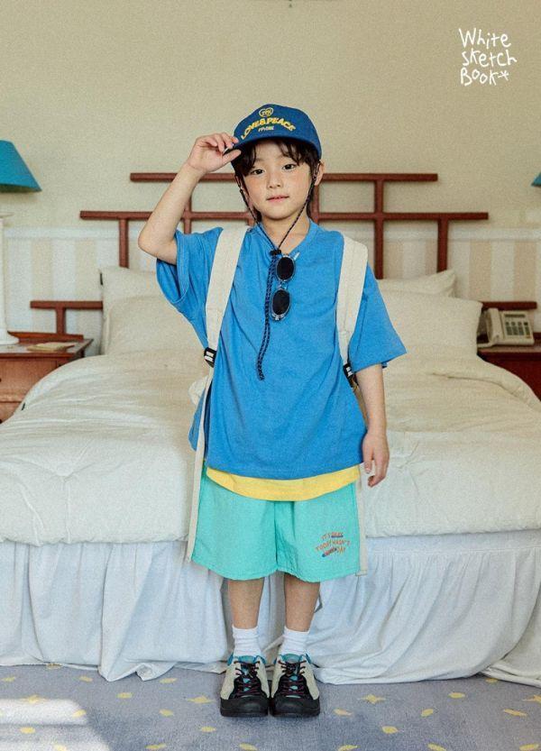 多色素面百搭短袖上衣15-17 韓國童裝,男童夏裝,中性童裝,童裝推薦,2026夏季童裝,男童穿搭,韓系童裝,中性穿搭,韓國代購